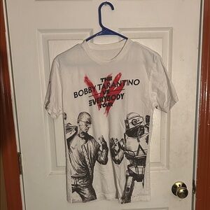 Logic Mens Tshirt Size Small White Bobby Tarantino vs Everybody Tour Hip Hop